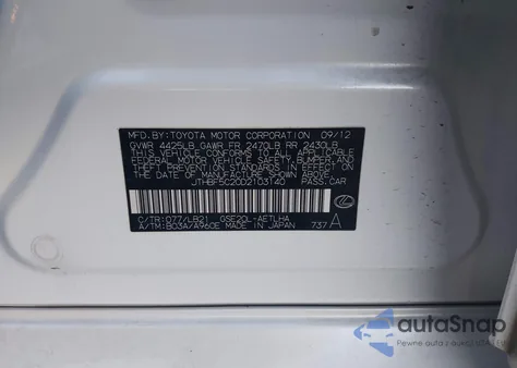 2013 Lexus Is 250 z USA, uszkodzony, nr VIN JTHBF5C20D2103140